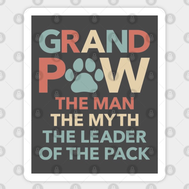 Grandpaw Leader Of The Pack Magnet by Yule